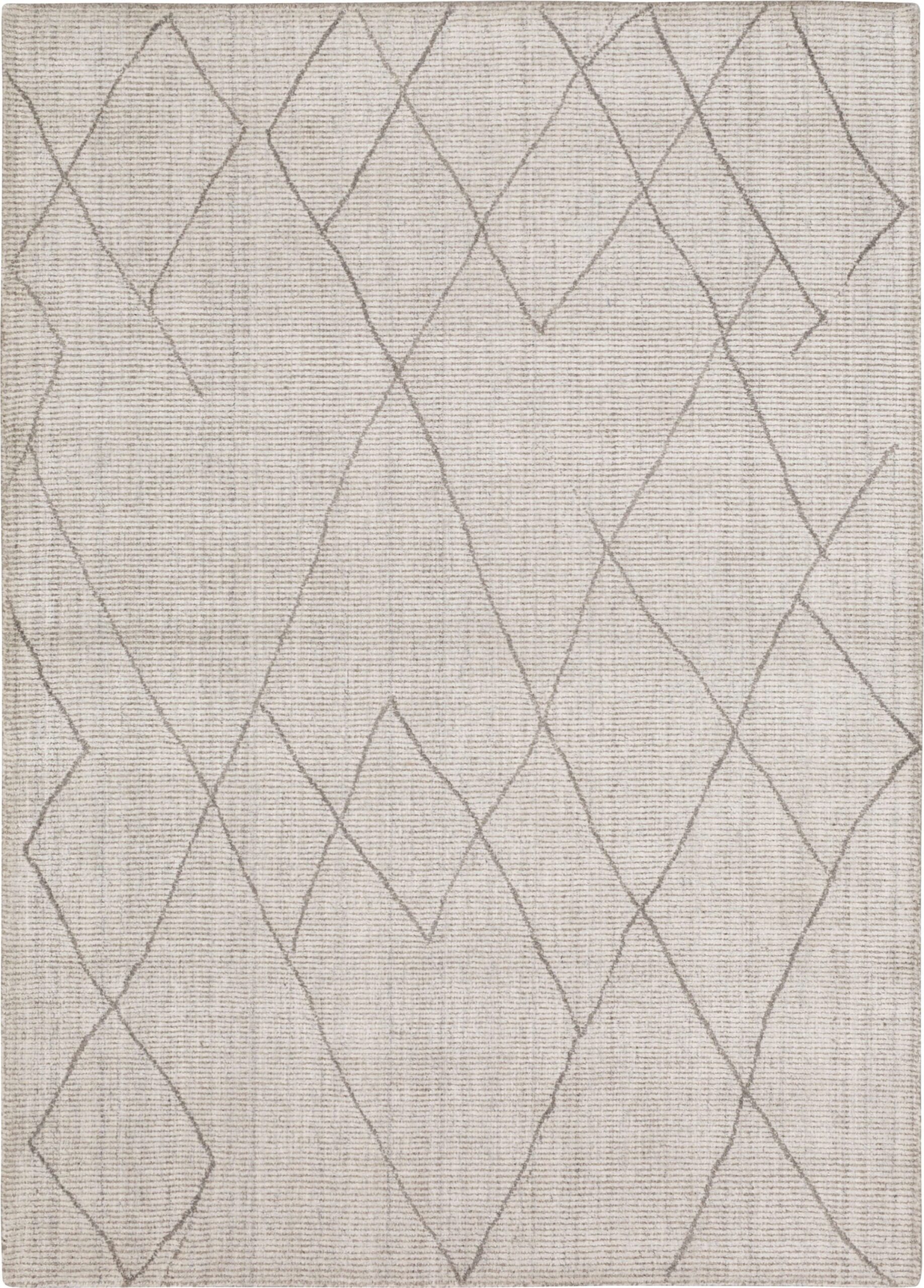 51fc7da4c8b3621029eb26bc145dbc6f Tangier Tribal Diamond Silver - 5' X 8' - Image 1