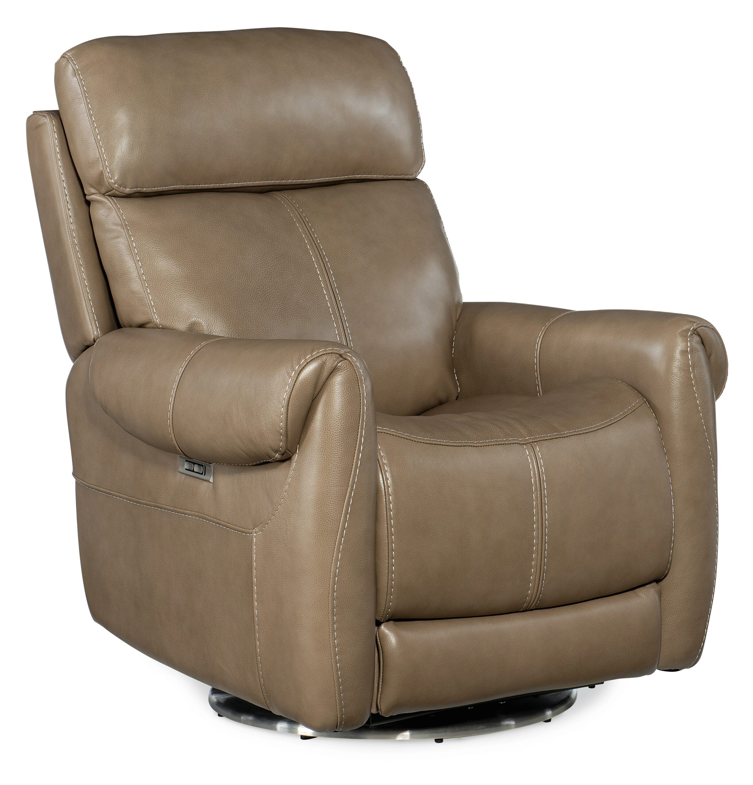 65b4f0f81517e0c568c7ff5870c92af1 Sterling Swivel Power Recliner with Power Headrest - Image 1