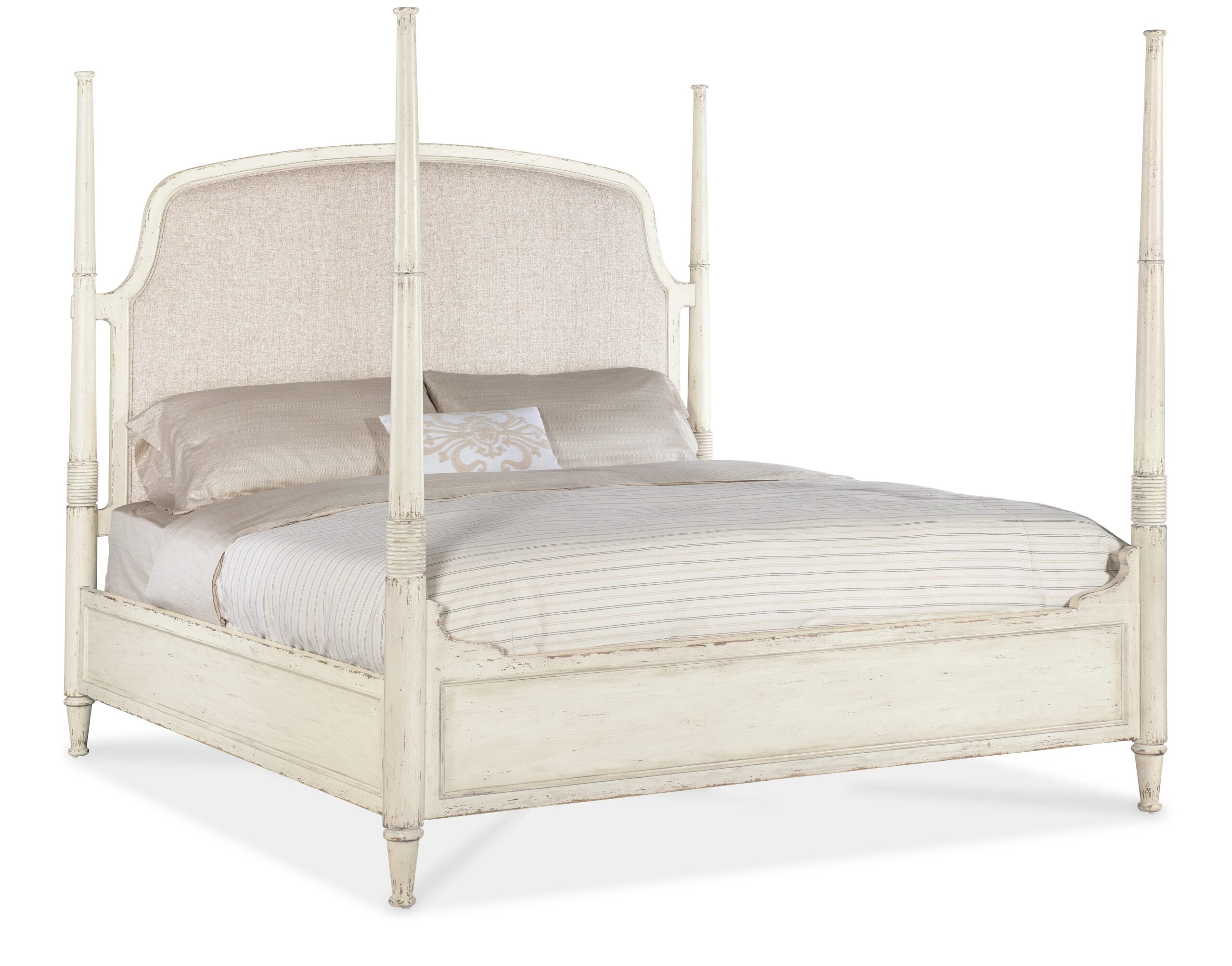 ba92f7708ca0ba8065cbeaabac1d3ce2 Americana California King Upholstered Poster Bed - Image 1