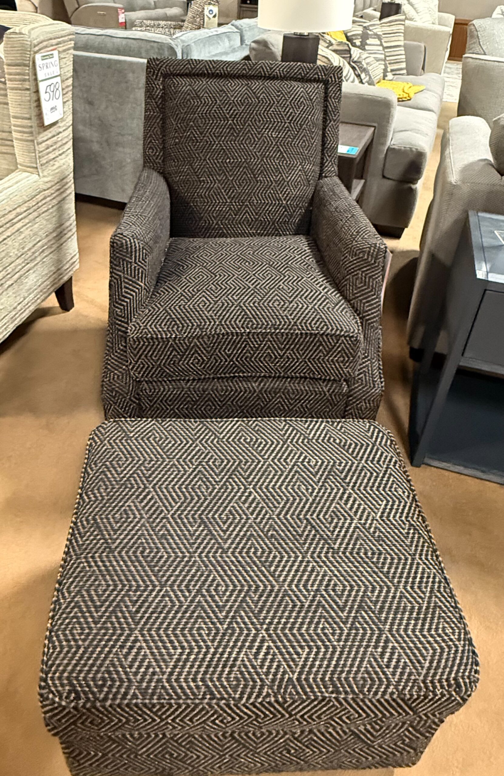 2pc. Mayo chair and Ottoman